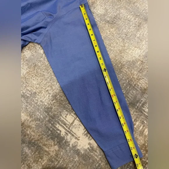 BROOKS BROTHERS Mens 16-34 Dress Shirt Traditional Fit Non Iron Blue Button Down - Picture 8 of 9